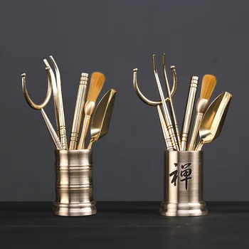 

Pure copper Teaware Sets 6pcs for Pu'er tea
