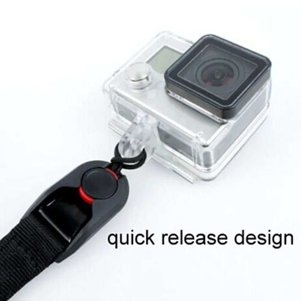 حزام المعصم قابل للتعديل أسود صفعة العالمي سرعة الافراج السلامة الاكسسوارات شريط كاميرا الحبل مرونة ل GoPro بطل 4/3 + حزام المعصم قابل للتعديل أسود صفعة العالمي سرعة الافراج السلامة الاكسسوارات شريط كاميرا الحبل مرونة ل GoPro بطل 4/3 +