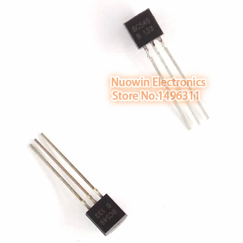 Pack of 5 BC549 TO92 Case NPN Transistors