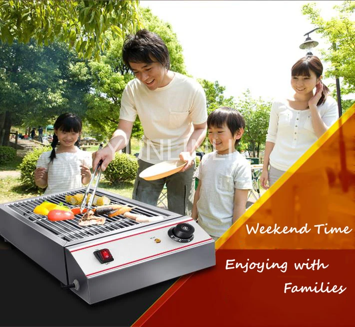 Electric Barbecue Machine/Smokeless Flat Grilling Machine Household