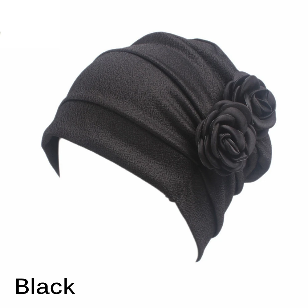 Для женщин большой цветок модель платок шапочка для химиотерапии западный стиль рюшами Рак химиотерапия шляпа Beanie шарф Тюрбан обёрточная