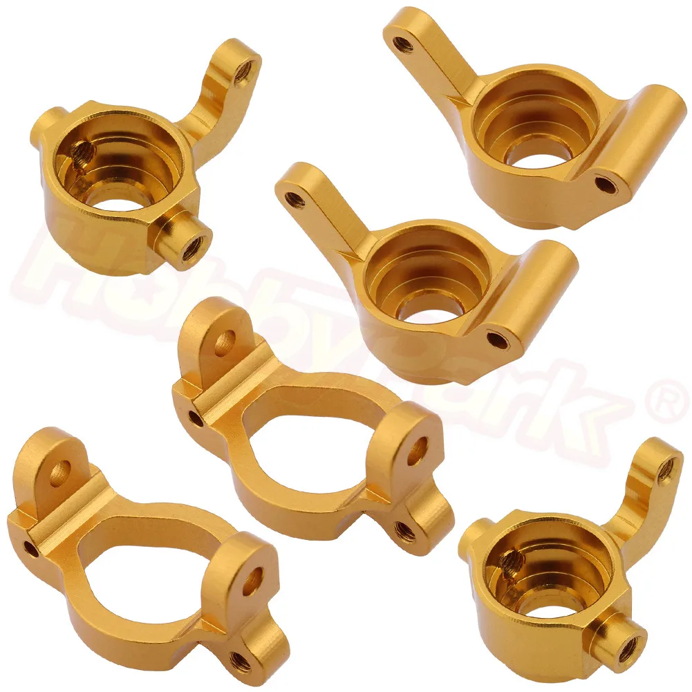 Ceny Dla Himoto E18 1 18 RC Cars Upgrade Kit aluminiowa kierownica Knuckle Arms Hub Carrier zestaw M603 M604 M605 23603 23604 23605