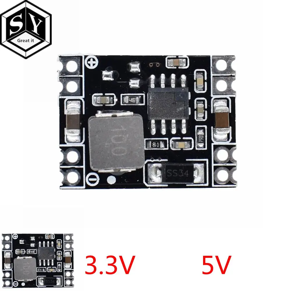 

1PCS Great IT Ultra-Small Size DC-DC Step Down Power Supply Module 3A output 24V/12V to 5 V Buck Converter for Arduino