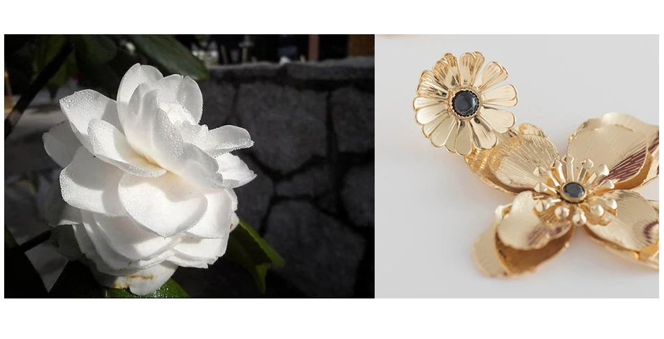 Дикие и бесплатные романтические серьги с большим цветком для женщин, винтажные многослойные металлические золотые серьги-капли ручной работы в виде подсолнуха, свадебный подарок