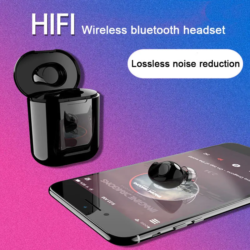 Yulubu S15 Bluetooth наушники мини беспроводные высококачественные наушники Bluetooth гарнитура с микрофоном 700 мАч зарядная коробка для Android IOS