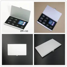 1 шт. 8 в Портативный Алюминий Micro для TF SD SDHC TF MS карта памяти Чехол Box сумка протектор держатель
