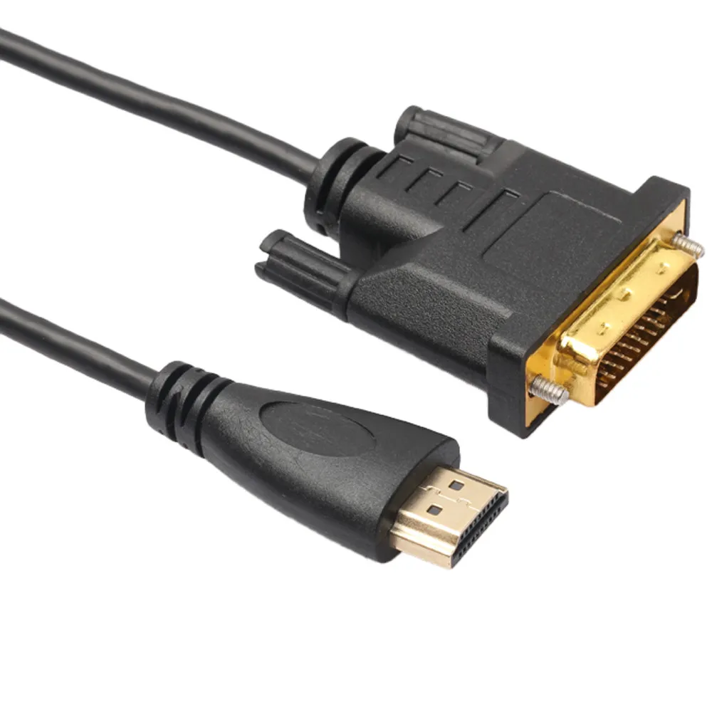 1 м HDMI к DVI папа к 24+ 1 DVI-D папа адаптер видео кабель позолоченный 1080P для HDTV DVD проектор высокая скорость# LR2