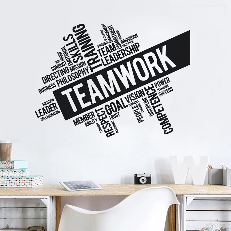 Vinyl Wall Decal Office Worker Style Teamwork Cartoon People Stickers 1757ig 