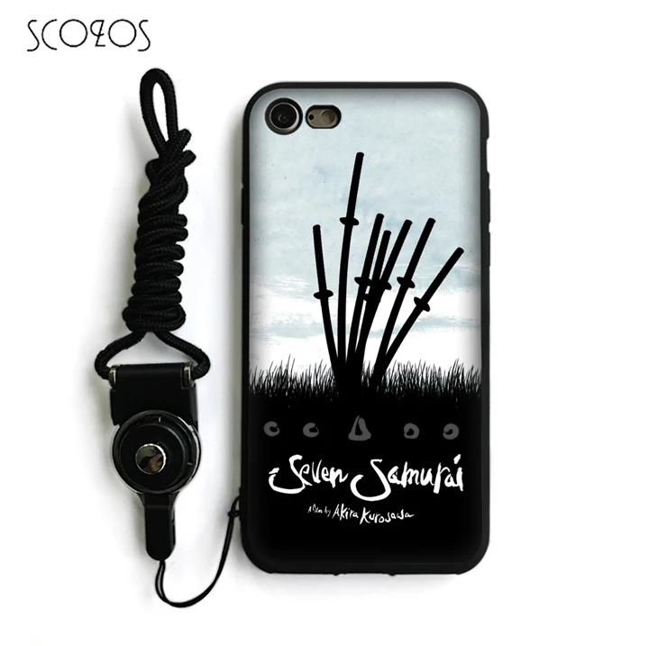 SCOZOS Seven Samurai Silicone TPU Phone Case Soft Cover For IPhone X 5 5S Se 6 6S 7 8 Plus #na156 |