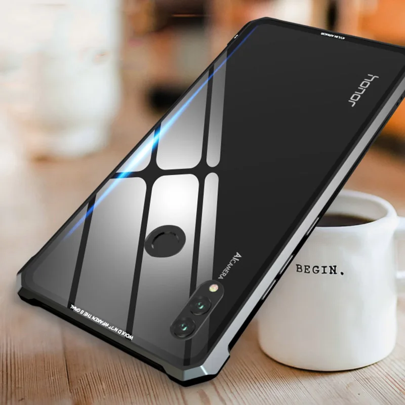 Роскошный металлический чехол для huawei Honor 8x max Алюминиевый бампер жесткий