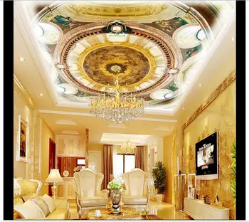 

3d murals wallpaper custom Royal hand-painted three-dimensional painting zenith ceiling murals wallpaper