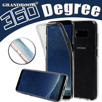 

50pcs 360 Degree Full Body Clear Case For Samsung S9 8 Plus S7 6 Edge Note 8 5 A7 5 3 2017 J7 5 3 2016 Slim Soft TPU Cover