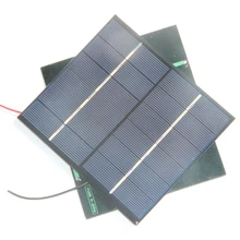 Wholesale 200PCS/Lot 2.5W 6V Mini Solar Celll With Cable Polycrystalline Solar Panel Easy DIY Small Solar Module 150*130*3MM