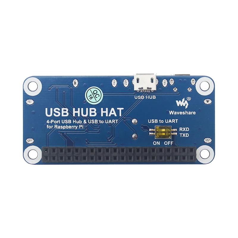 Raspberry Pi usb-хаб HAT Плата расширения 4 порта USB для UART для последовательной отладки для Raspberry Pi 3 Model B Plus 3B Zero W 1,3