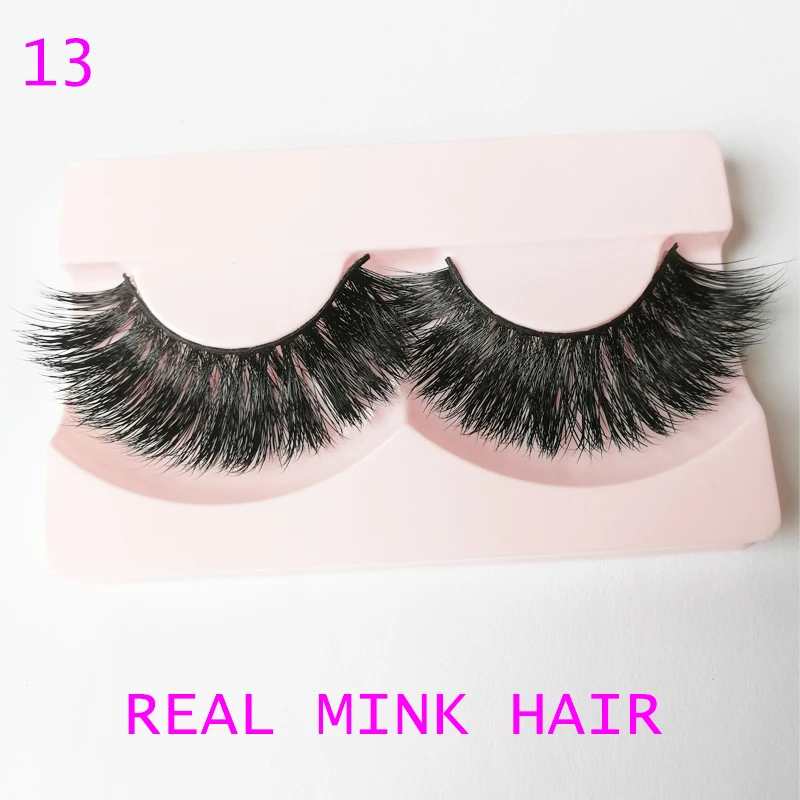Buy Real Mink Fur Handmade Crossing Lashes Thick Lash