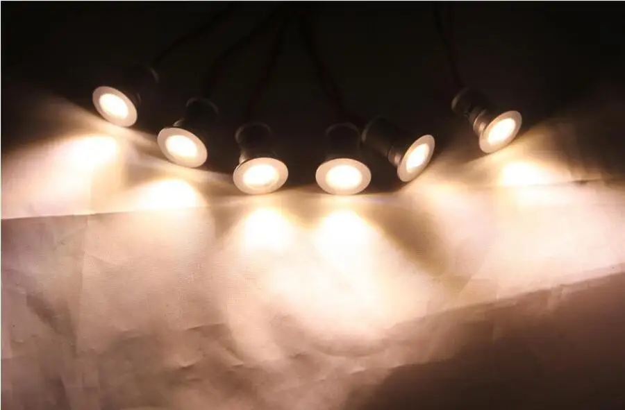 smart downlights 9pcs 1W Square IP65 Mini LED Downlight Outdoor Garden Bathroom Corridor Ceiling Spot Bulb Light Sauna Lighting CE smart led downlights