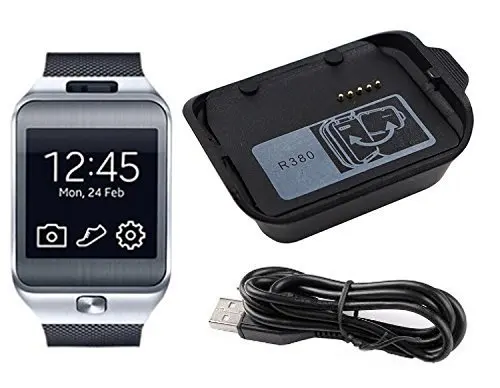 

New Dock Charger Charging Cradle Station Adapter With Cable For Samsung Galaxy Gear 2 SM-R380 R380 Smart Watch