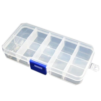 

MYLB-2Pcs 10-Slot Portable Plastic Resistors Electronic Component Case Box