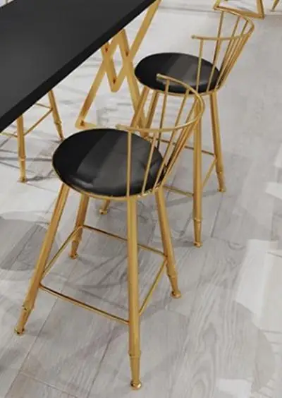 Светильник в скандинавском стиле, роскошный деревянный барный стол, сетка из Красного железа, художественный домашний молочный чайный бар, мраморный обеденный стол, стул с длинной стопой - Цвет: Style6
