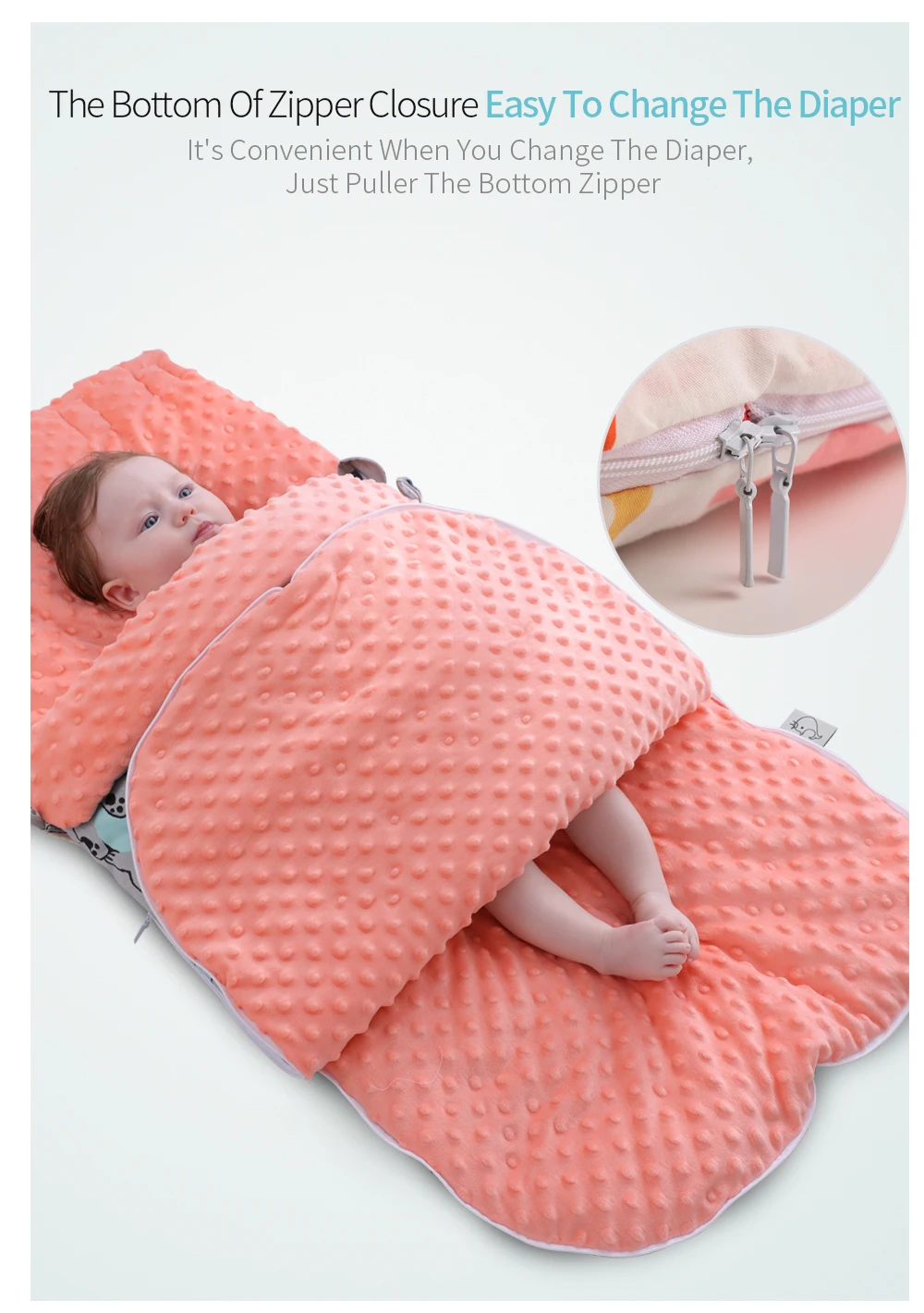 Insular детский спальный мешок ветрозащитный мягкий теплый конверт чехол для ног в детскую коляску универсальные аксессуары для детских колясок спальный мешок