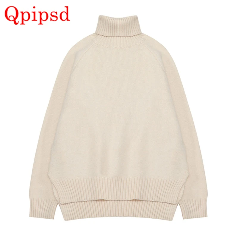 

Autumn Winter Warm Women Sweater Pullover 2018 Korean Women Turtleneck Thicken Irregular Sweater Female Knitted Jumper Pullover