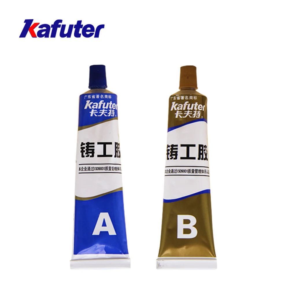 

Kafuter A+B Waterproof Resistance High Temperature Super Glue Metallic Iron Stainless Steel Aluminum Leakage Plugging Fill Holes