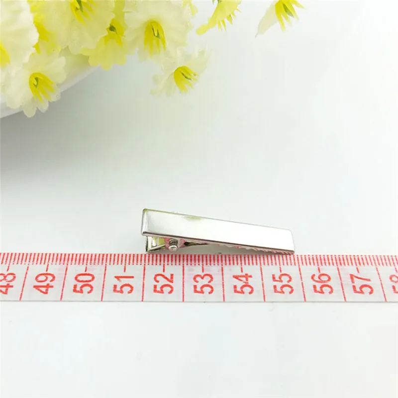 Metal Single Prong Clip Barrette 32mm/35mm/40mm/45mm 50 Pcs Alligator Hair Clips Silver Flat For Bows DIY Accessories Hairpins Metal Single Prong Clip Barrette 32mm/35mm/40mm/45mm 50 Pcs Alligator Hair Clips Silver Flat For Bows DIY Accessories Hairpins