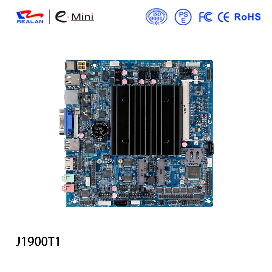 

Realan Intel Celeron J1900T1 Processor Desktop PC Mini Itx Motherboard With One LAN