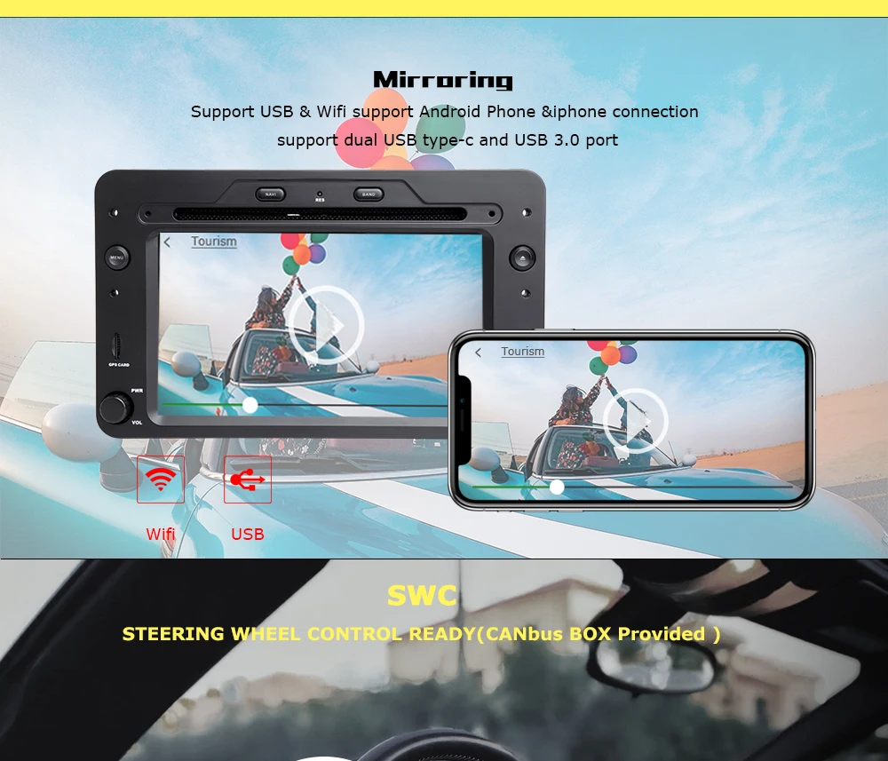 Cheap Josmile 2 din Android 9.0 GPS AutoRadio For Alfa Romeo 159 Brera Spider Sportwagon Navigation Stereo Car DVD Multimedia Wifi 4G 5