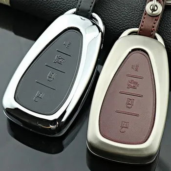 

Alloy& Leather style Car key ring for Chevrolet Luxurious design Auto key cover shell for Chevrolet Malibu XL key 2 colors