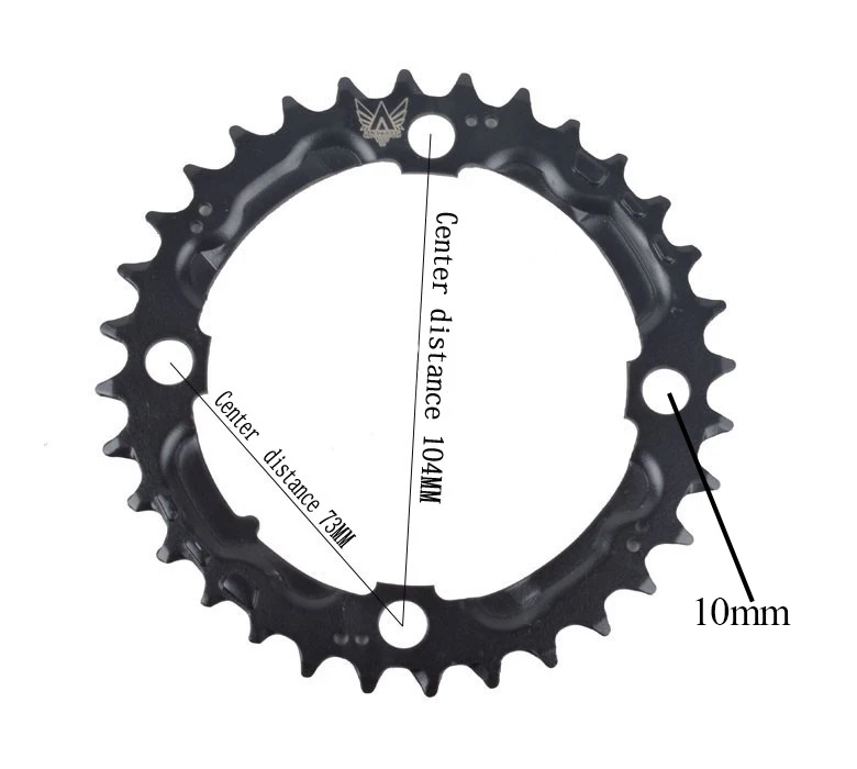 22T 32T 44T MTB горные велосипеды дорожные велосипеды Кривошип полый ремонт коленчатых колец цепные кольца зубной части