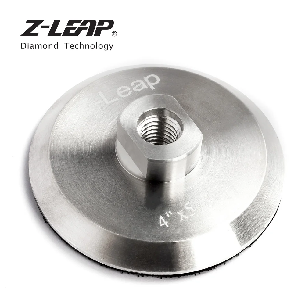 Z LEAP 4" 1 Piece Backer Pad For Diamond Polishing Pad Aluminum Based