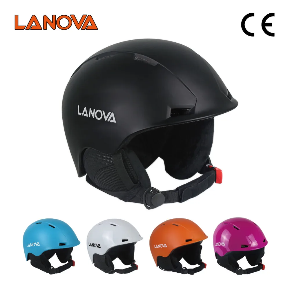 LANOVA, фирменный профессиональный лыжный шлем, шлем для катания на коньках для взрослых/скейтборд, многоцветные снежные спортивные шлемы, белый/черный цвет, 2 размера