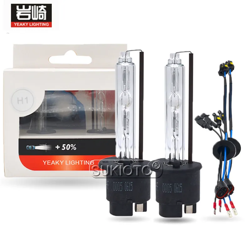 SUKIOTO Store D1S YEAKY D2S H1 H7 D3S D2H hid xenon projector lens lamp yeaky lighting hid H11 4500K 5500K 6500K Car headlight (1)