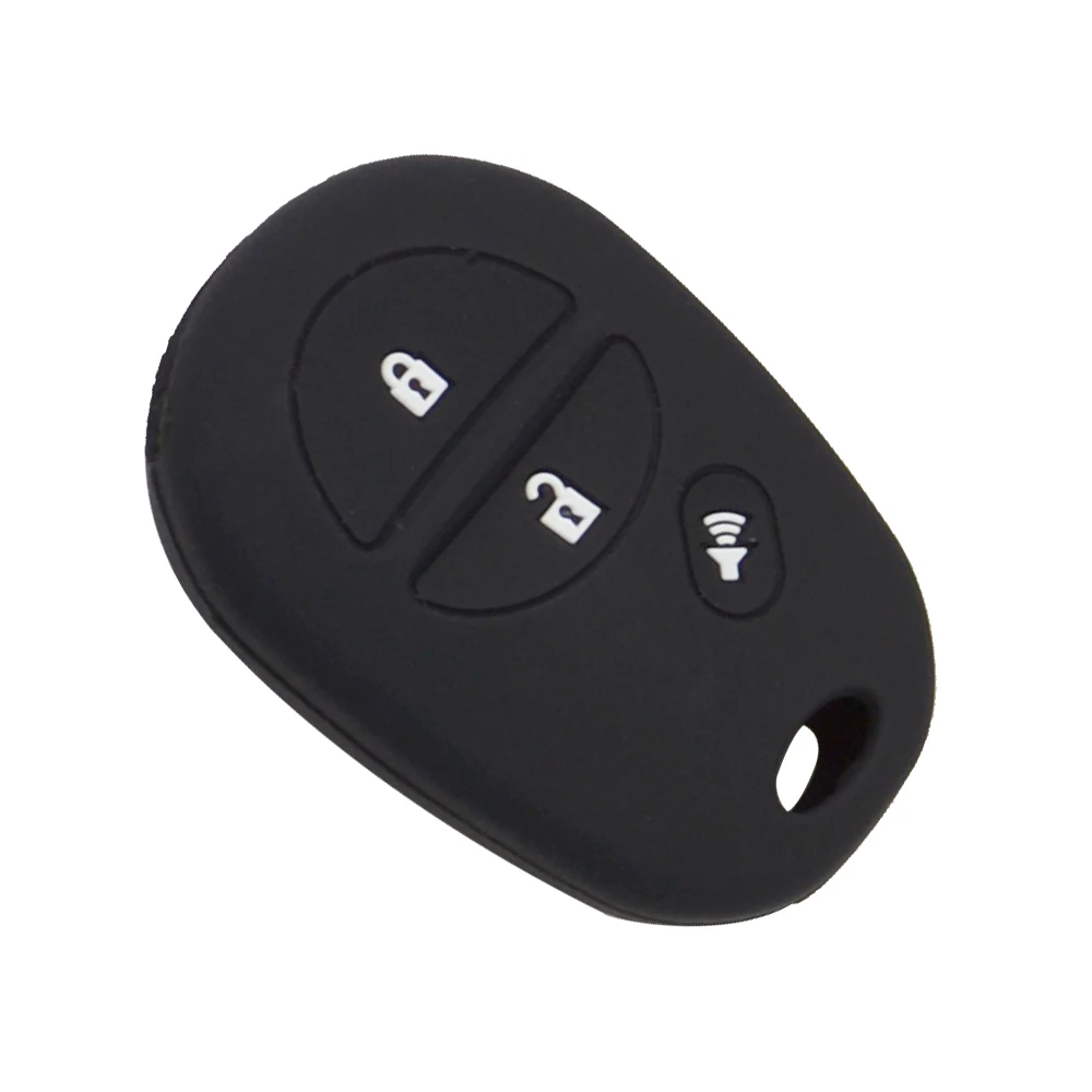3 buttons silicone car key case for Toyota 5