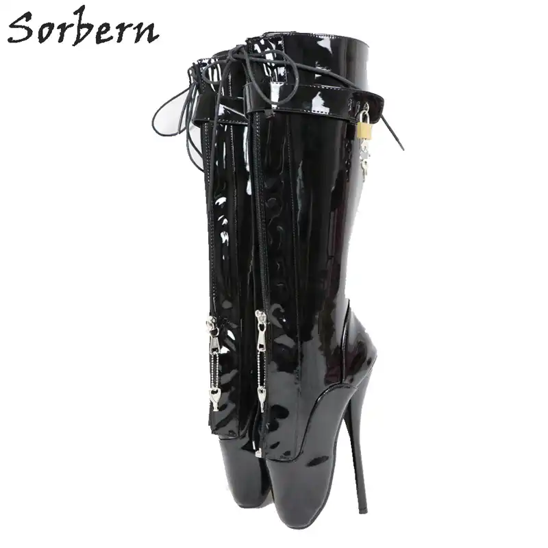 womens black wide fit boots