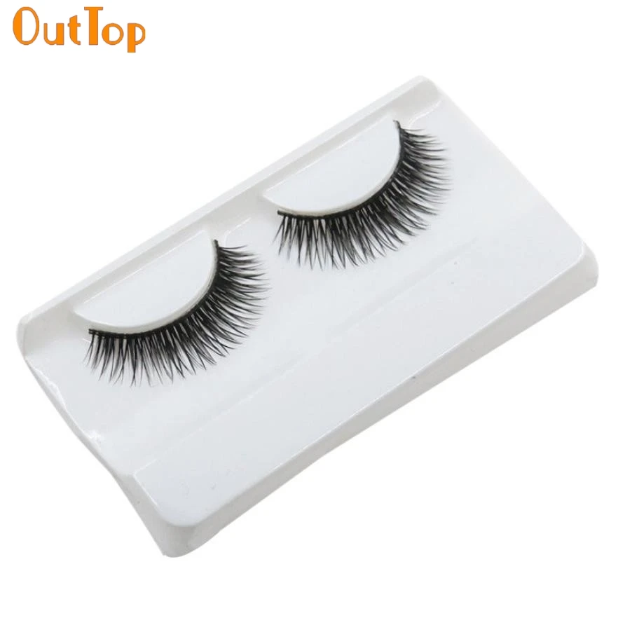 OutTop ColorWomen 1 пара натуральные длинные красивые густые накладные ресницы из