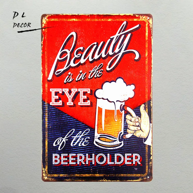 DL Beauty Eye Beer Holder Funny Bar Bottle Drink Vintage Advertising