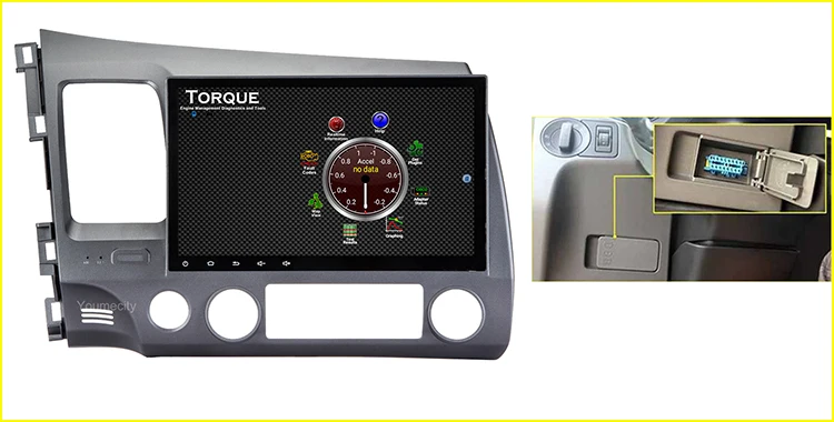 Perfect Android 9.0 Octa Core Car dvd Video headUnit dvd For Honda Civic 2006-2011 Capacitive screen 1024 *600 RDS radio wifi  bluetooth 57