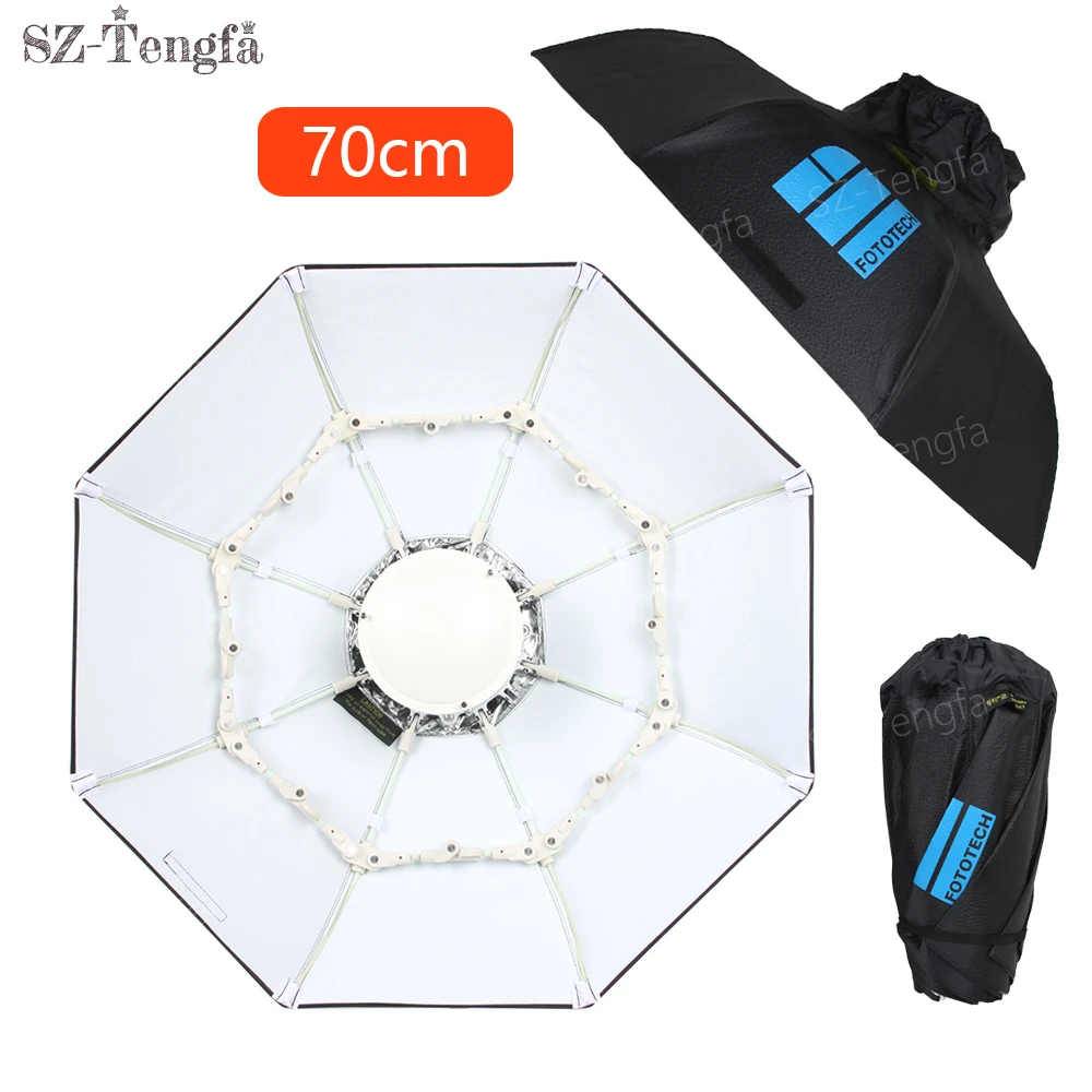 

70cm 28" White Studio flash Collapsible Beauty Dish Octagon Softbox Bowens Mount for Bowens Godox studio flash