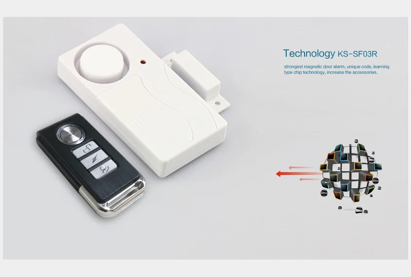 Беспроводной домашний датчик безопасности, окна, двери, защита от взлома, магнитный датчик с дистанционным управлением, датчик двери, сигнализация