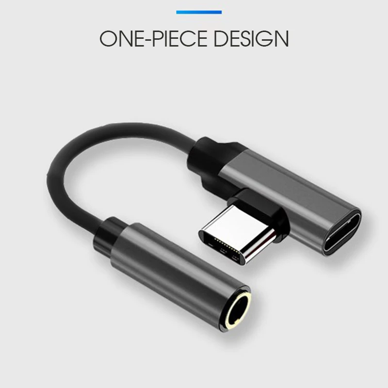 

USB C to Jack 3.5 Type C Cable Adapter For Oneplus 6T USB Type C 3.5mm AUX Earphone Converter For Huawei Mate 10 Pro For Xiaomi