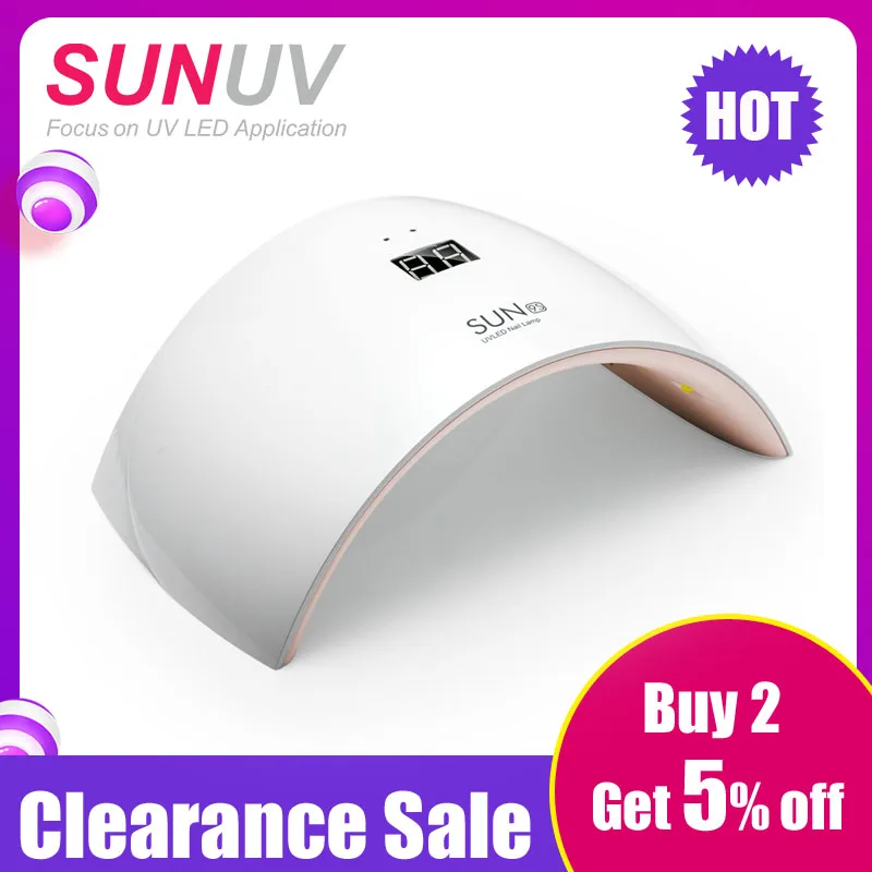 Uvled SUN9 серии 24 Вт профессиональная УФ ЛЕД Лампа для ногтей Сушилка для ногтей - изображение