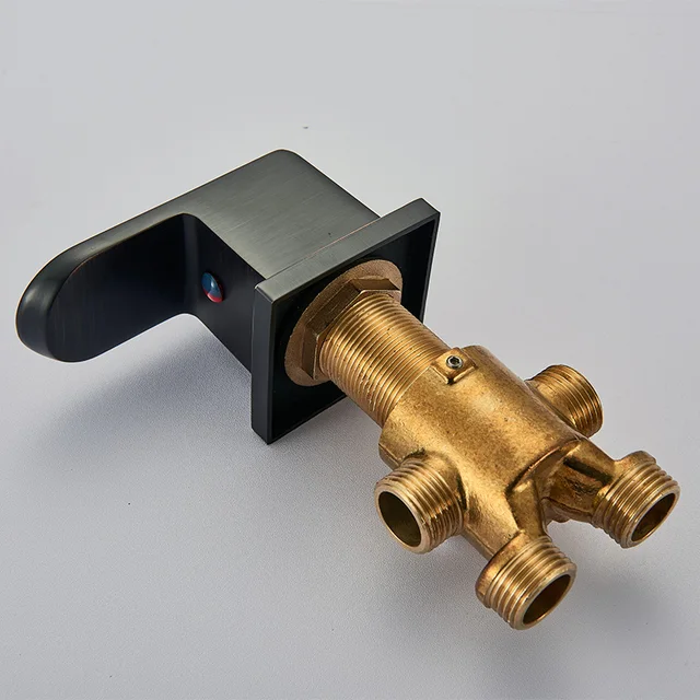 Black Bronze Brass Switch Valve For Basin Faucet Shower Mixer Bathtub