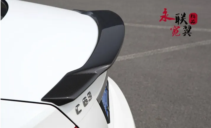 For Benz W204 Spoiler C74 style 4-Doors Sedan C63 C180 C200 C260 carbon fibre Tail Wing lip spoiler for W204 2007-2013