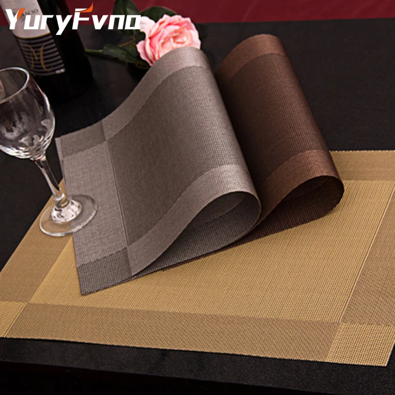 YuryFvna Placemat дисковая миска Коврик Coaster настольная ткань коврик тканый виниловый