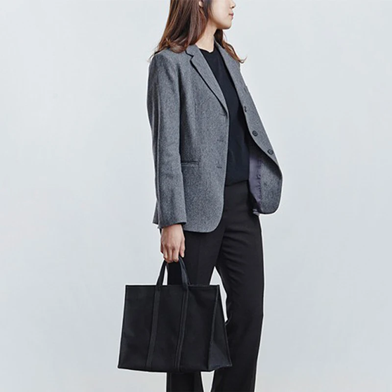 Новая женская Холщовая Сумка-тоут, Модная японская тканевая многоразовая сумка для покупок, сумка на плечо для отдыха, Большая вместительная эко-сумка для покупок