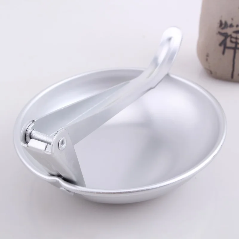 Plegable cuchara sopa aleación de aluminio ultraligero peso supervivencia acampar al aire libre Picnic vajilla cuchara con bolsa de malla