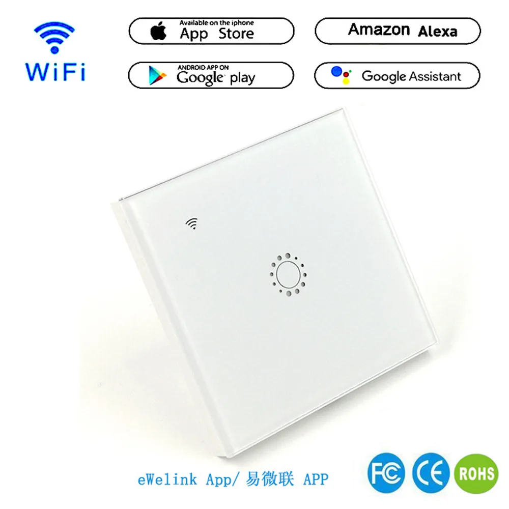 Alexa smart WI FI сенсорный выключатель мобильное приложение беспроводной пульт