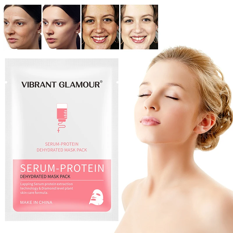 

VG Serum Albumin Moisturizer Face Mask Natural Plant Facial Mask Whitening Oil Control Wrapped Mask Aloe Vera Honey Skin Care